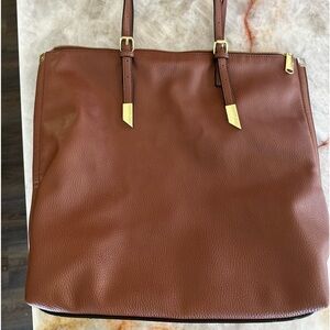 Steve Madden 18x14 large pumpkin color shoulder bag. Nice for fall.